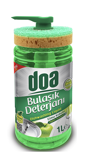 Doa Sıvı Bul. Deterjanı Süngerli Elma Kok.1000ml