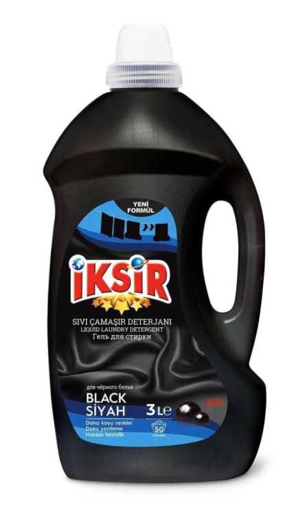 İksir Sıvı Çamaşır Deterjanı Siyahlar 3 Litre
