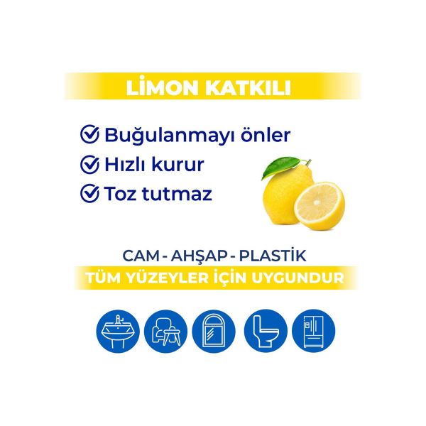 Bingo Yüzey Temizlik Havlusu Limon Kokulu 96lı