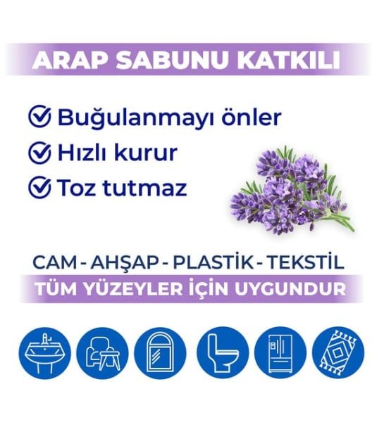 Bingo Yüzey Temizlik Havlusu Arp.Lavanta 96lı