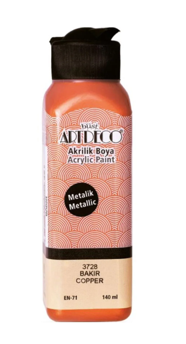 Artdeco Akrilik Boya 140ml Metalik Bakır