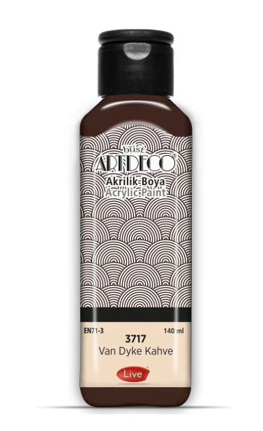 Artdeco Akrilik Boya 140ml Van Dyke Kahve