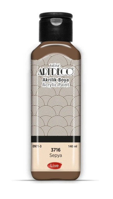 Artdeco Akrilik Boya 140ml Sepya