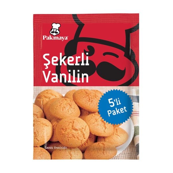 Pakmaya Şekerli Vanilin 5 li