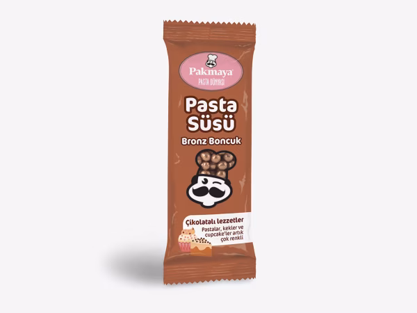 Pakmaya Pasta Süsü Bronz Boncuk 15gr