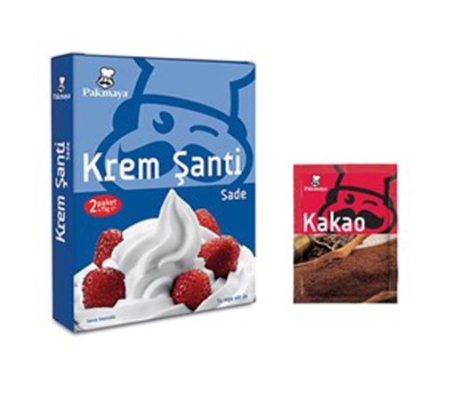 Pakmaya 2li Karma Ürün (Krem Şanti+Kakao 25gr)