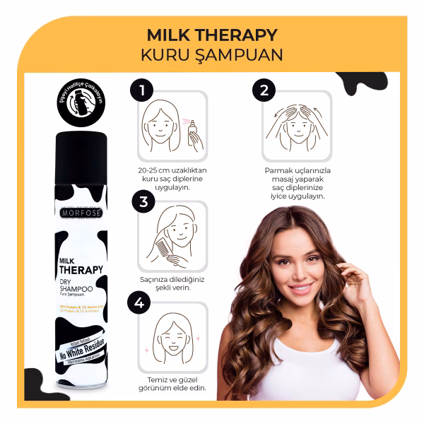 Morfose Kuru Şampuan Milk Therapy 200ml