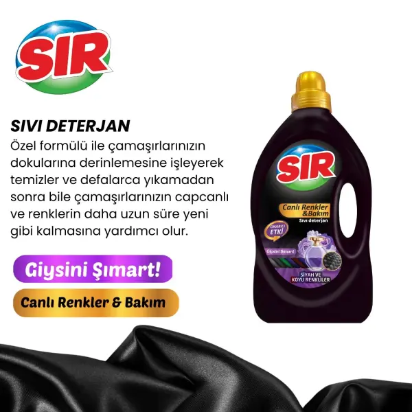Sır Siyahlar Canlı Renkler ve Bakım 2.7 Lt