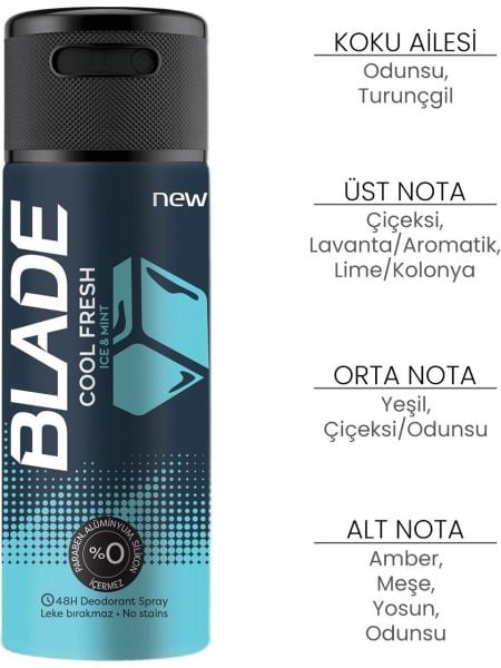 Blade Deodorant Cool Fresh 150ml