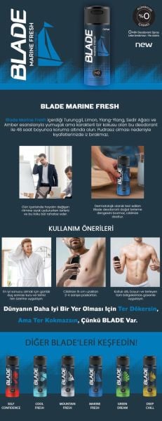 Blade Deodorant Marine Fresh 150ml