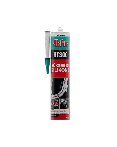 Akfix HT300 Yüksek Isı Silikonu Kırmızı 280ml