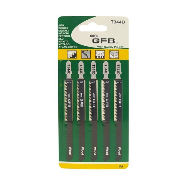 GFB T344-B Ahşap Uzun Dekupaj Bıçağı 5 li
