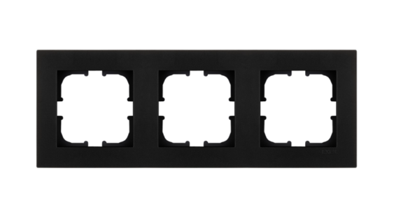 Exen Karell Siyah Üçlü Çerçeve