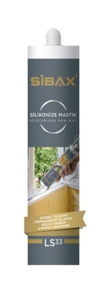 Sibax Akrilik Silikonize Mastik Gri LS33