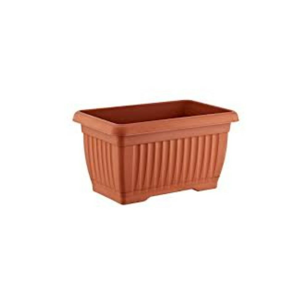 Botanik Uzun Saksı Kahve 31x17x19cm