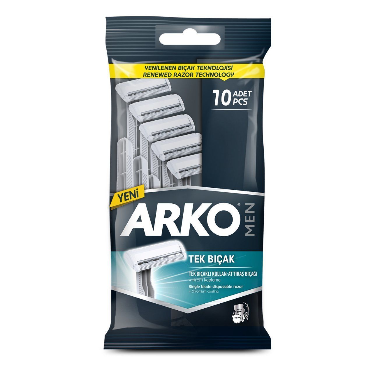 Arko Men Tek Bıçak Tıraş Bıçağı 10 lu