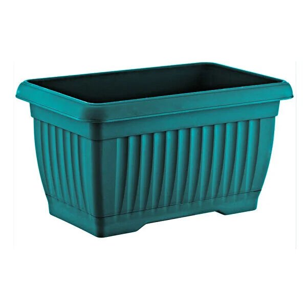 Botanik Uzun Saksı Yeşil 31x17x19cm