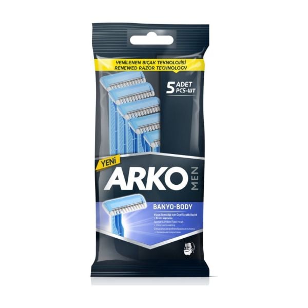 Arko Men Tıraş Bıçağı Banyo 5 li