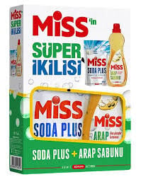 Miss Arap Sabunu 1Lt+ Soda 500gr Süper 2li