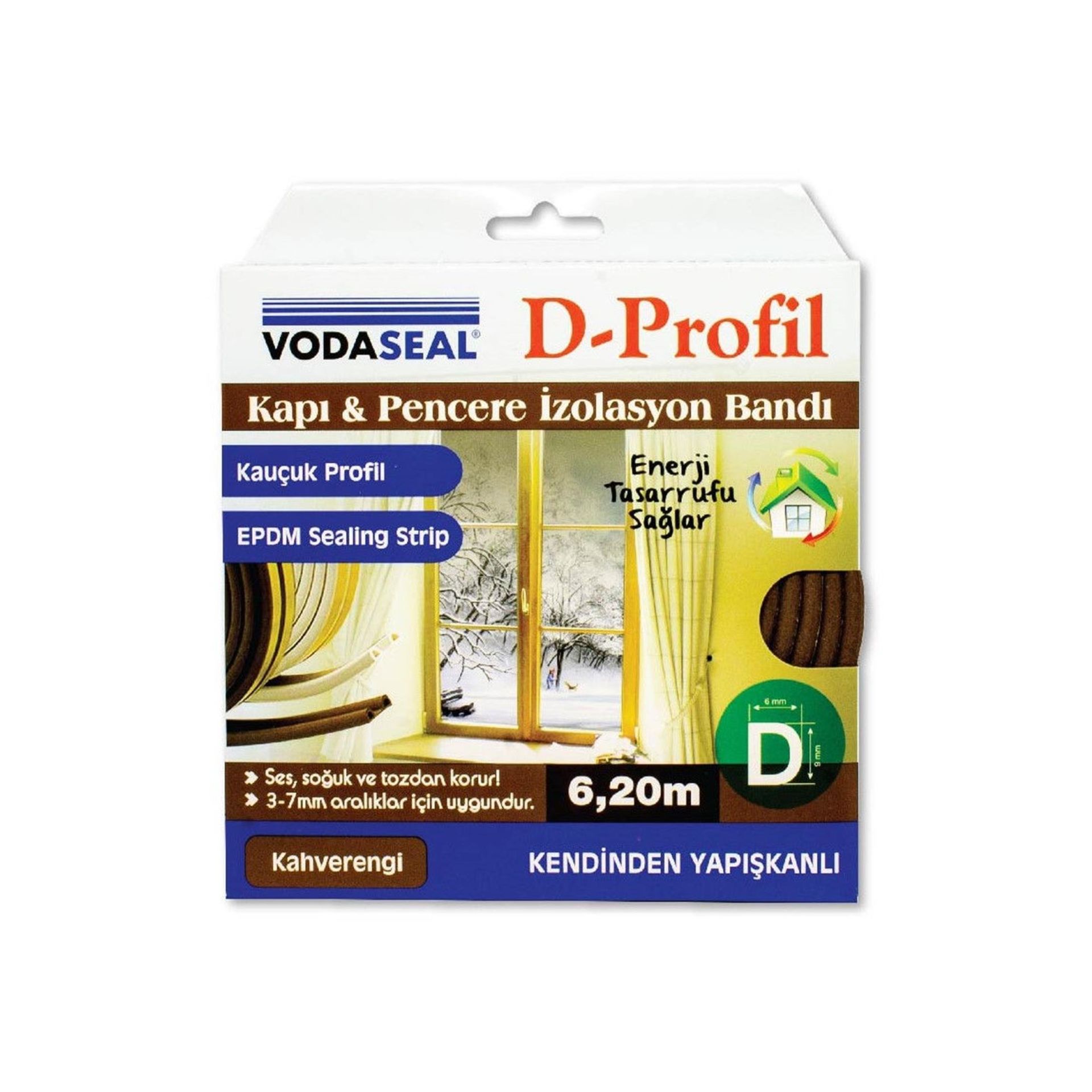 Vodaseal Kapı ve Pencere İzolasyon Bandı Kahve