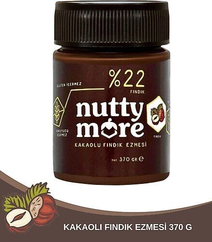 Nuttymore Kakaolu Fındık Ezmesi %22 370gr