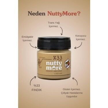 Nuttymore Parçacıklı Fındık Ezmesi 200gr