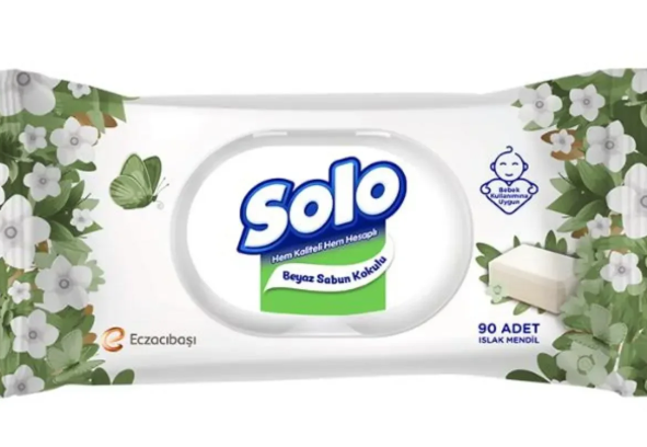 Solo Islak Mendil Beyaz Sabun Kokulu 90 lı
