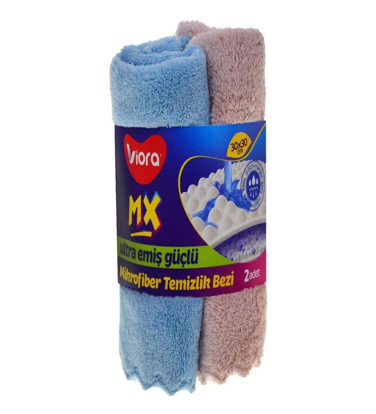 Viora Mikrofiber Temizlik Bezi 30x30 2li Ultra