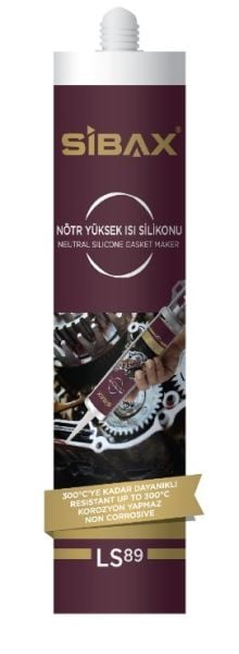 Sibax Nötr Yüksek Isı Silikon Kırmızı LS89 280ml