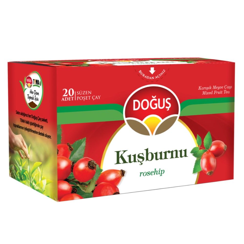 Doğuş Kuşburnu Meyve Çayı Süzen Poşet 20x2.5gr