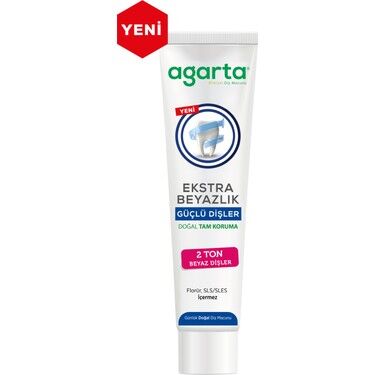 Agarta Doğal Diş Macunu Ekstra Beyazlık 75ml