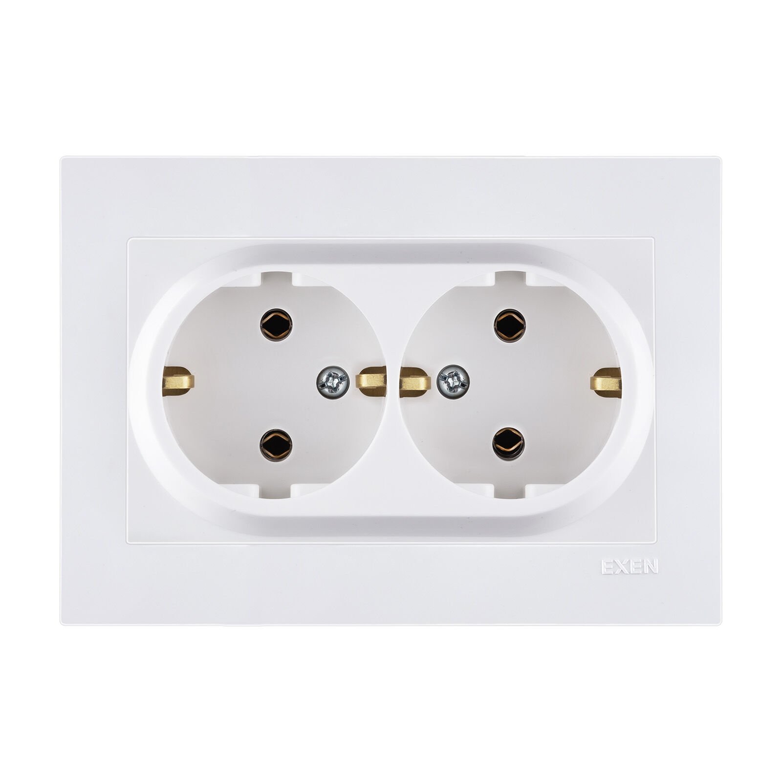 Exen Karell Blisterli Beyaz İkili Topraklı Priz