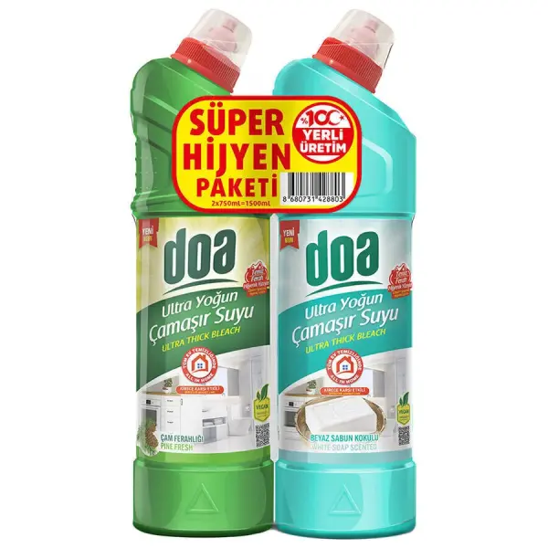 Doa Ultra Çam.Suyu Çam+Beyaz Sabun 750ml 2li Set