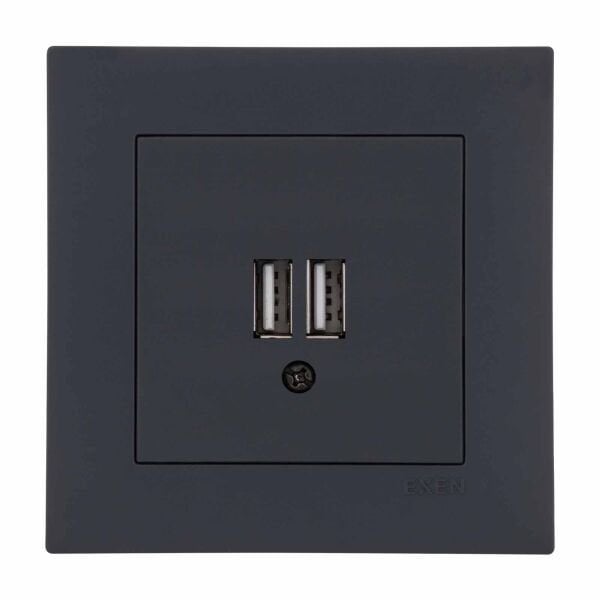 Exen Karell Blisterli Füme 2x Usb Şarj Prizi