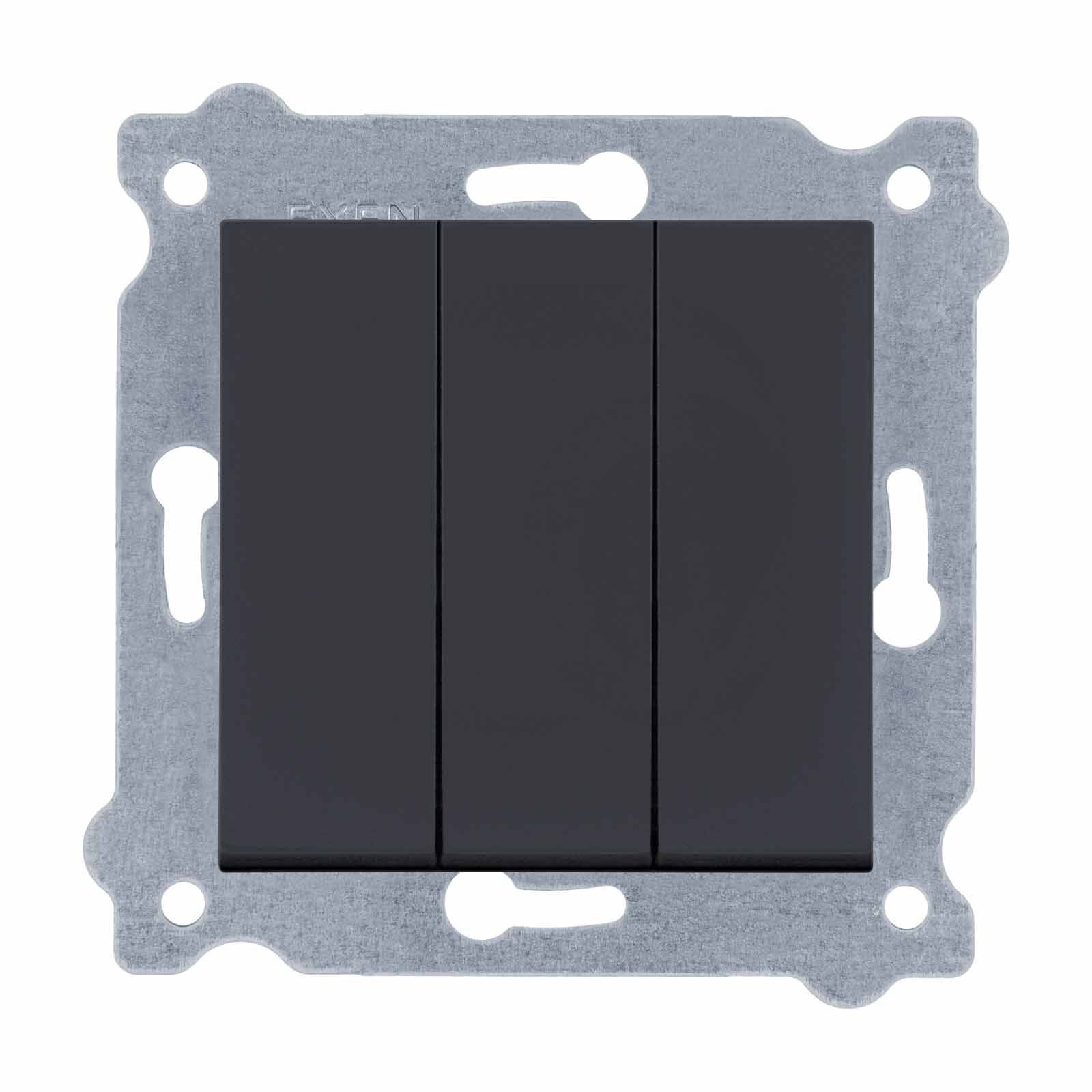 Exen Karell Blisterli Füme Üçlü Anahtar