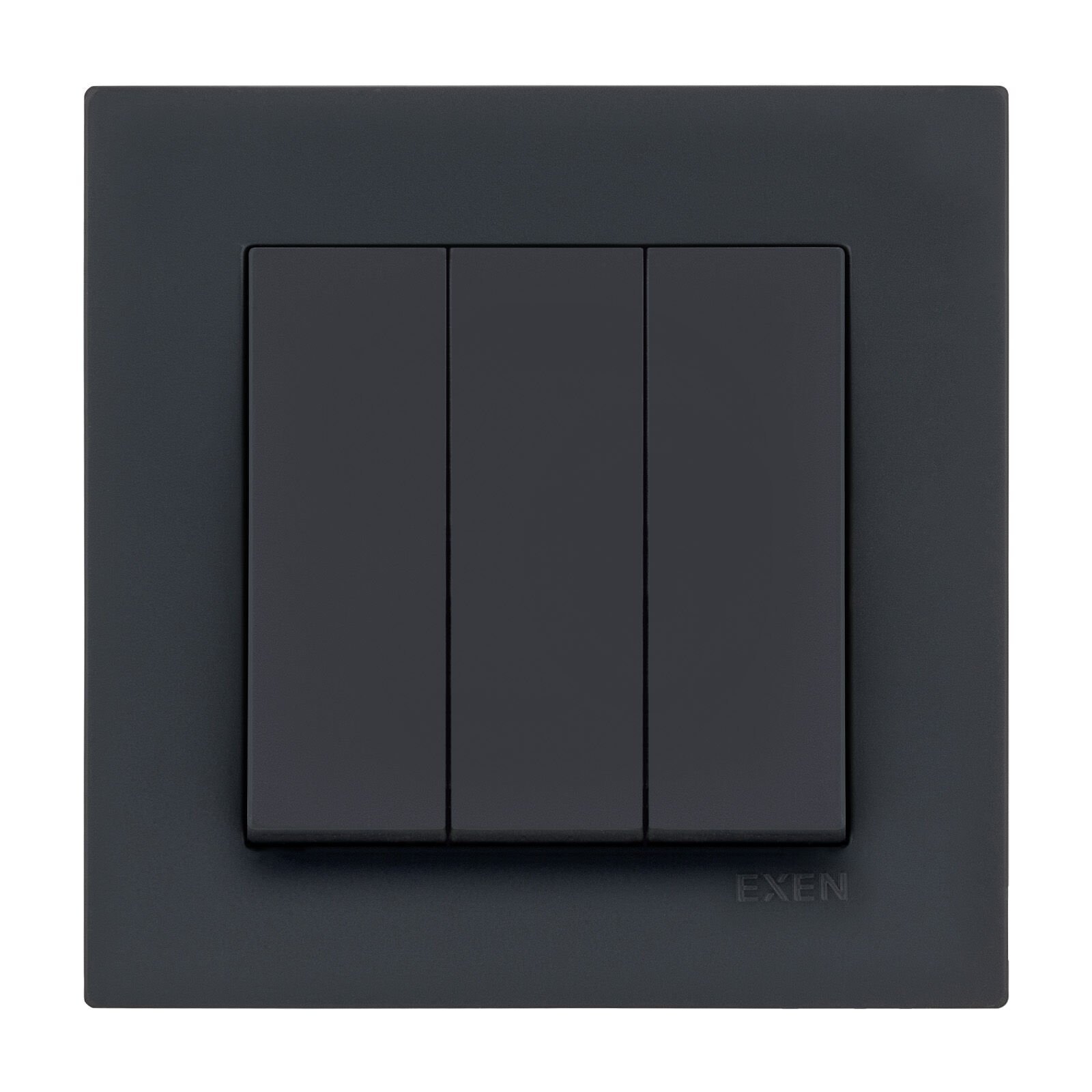 Exen Karell Blisterli Füme Üçlü Anahtar