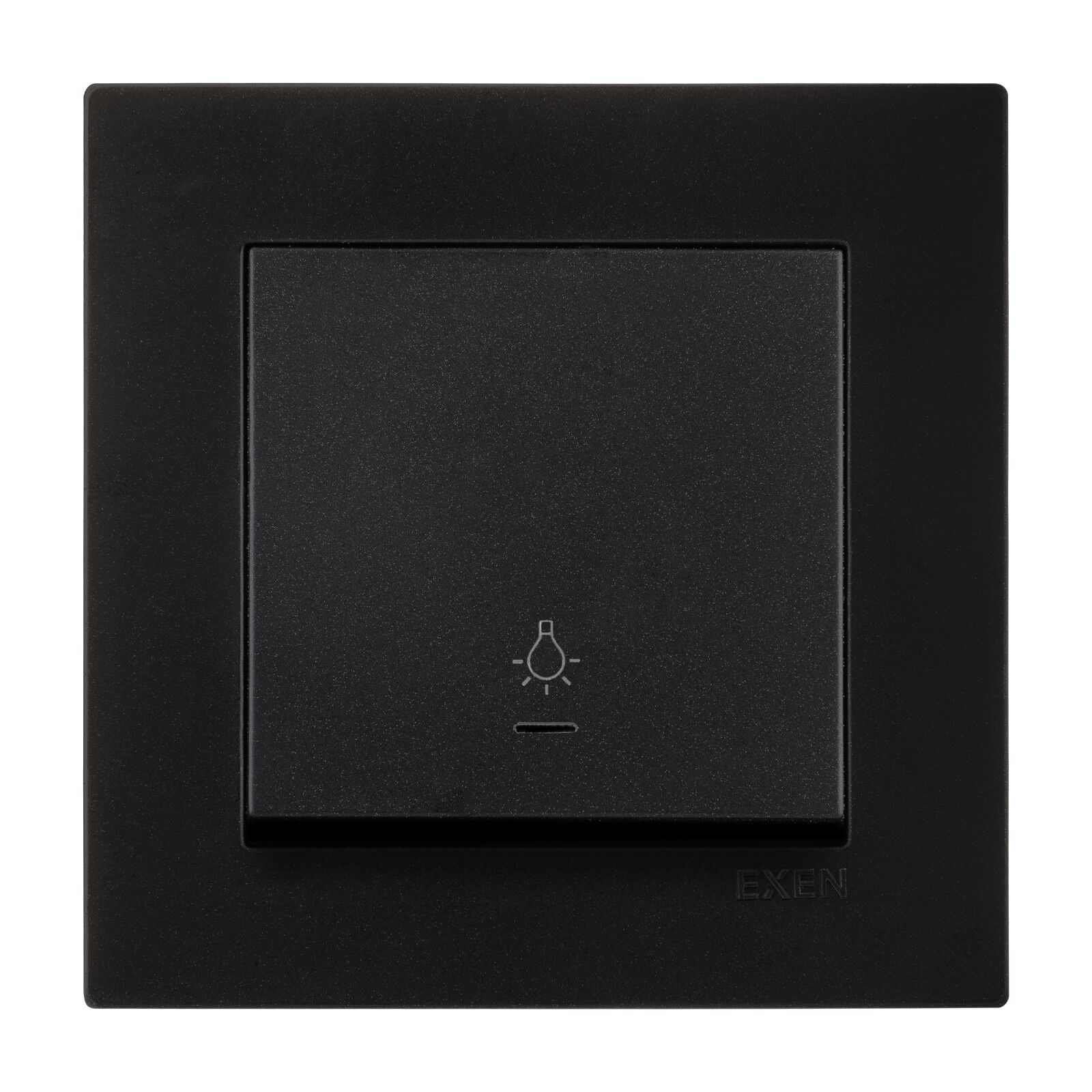 Exen Karell Blisterli Siyah Işıklı Light Anahtar