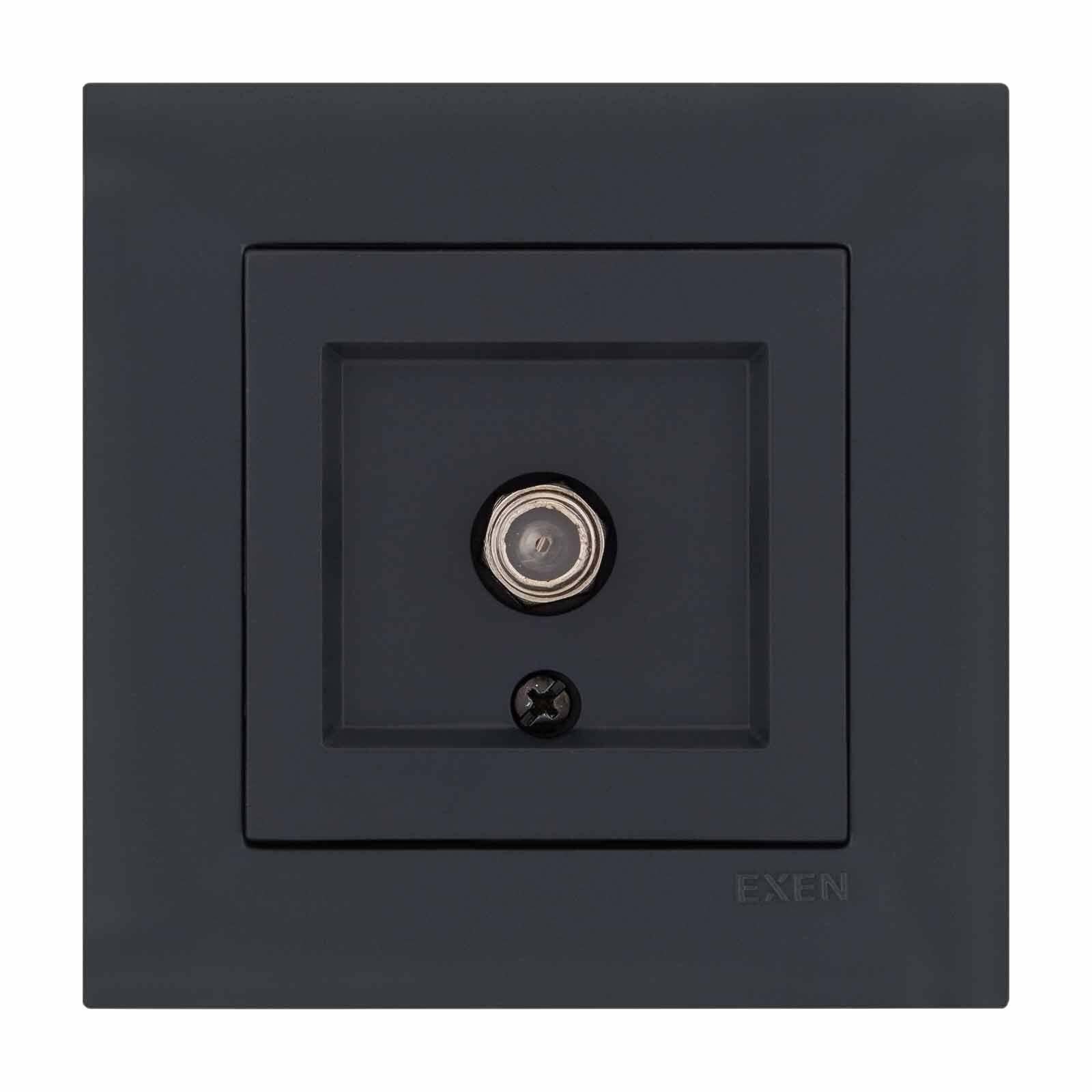 Exen Karell Blisterli Füme Uydu Prizi F Konnektör