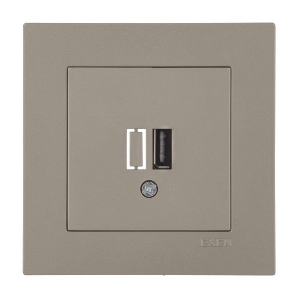 Exen Karell Blisterli Titanyum Usb Şarj Prizi