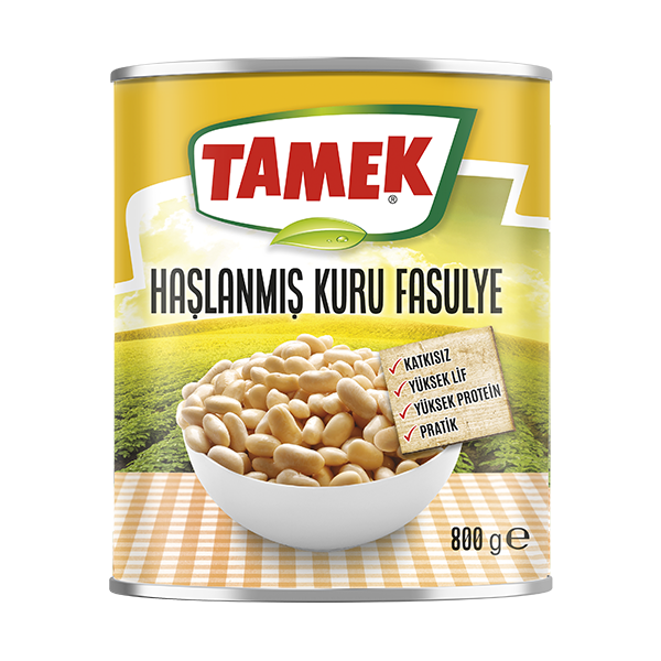 Tamek Haşlanmış Fasulye 800g