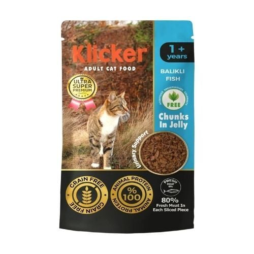 Klıcker Pouch Kedi Maması Balıklı 85gr