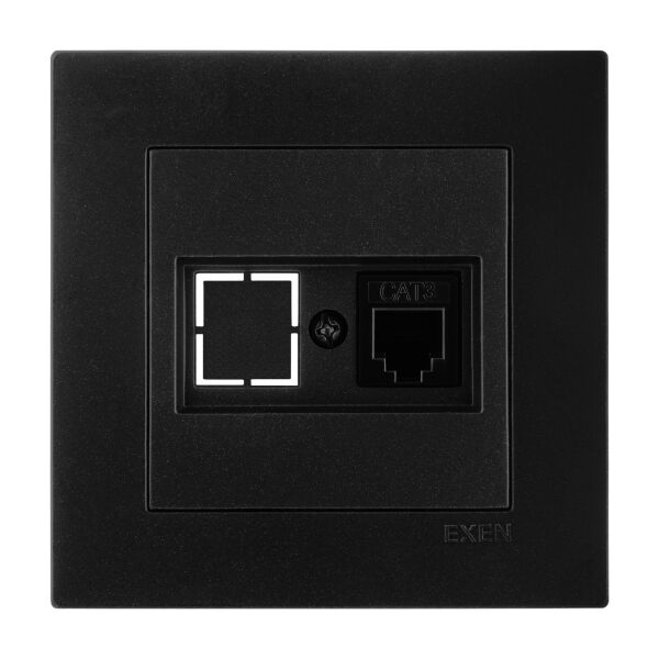 Exen Karell Blisterli Siyah Nümeris Telefon Prizi