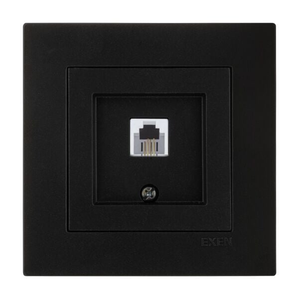 Exen Karell Blisterli Siyah Nümeris Telefon Prizi