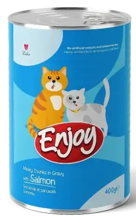 Enjoy Kedi Konserve Somon Parçalı 400gr