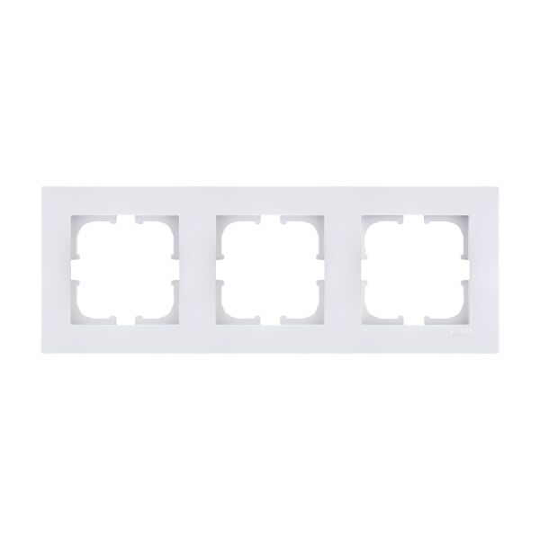 Exen Karell Beyaz Üçlü Çerçeve