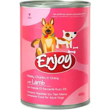 Enjoy Köpek Konserve Kuzu Parçalı 400gr