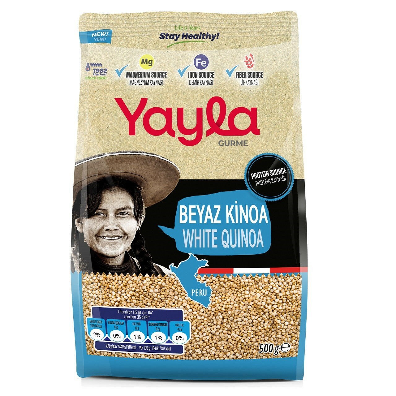 Yayla Gurme Beyaz Kinoa Bulgur 500gr