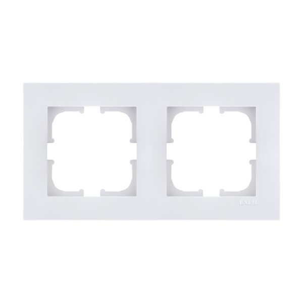 Exen Karell Beyaz İkili Çerçeve