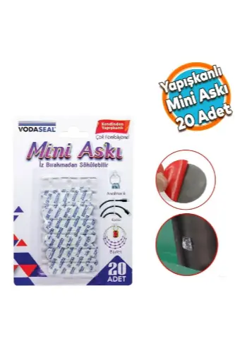 Vodaseal MN-01 Mini Şeffaf Askı 20 li Paket