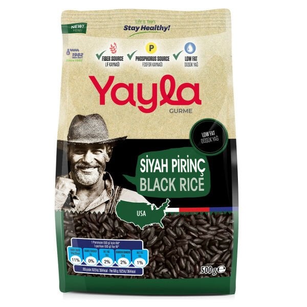 Yayla Gurme Siyah Pirinç 500gr